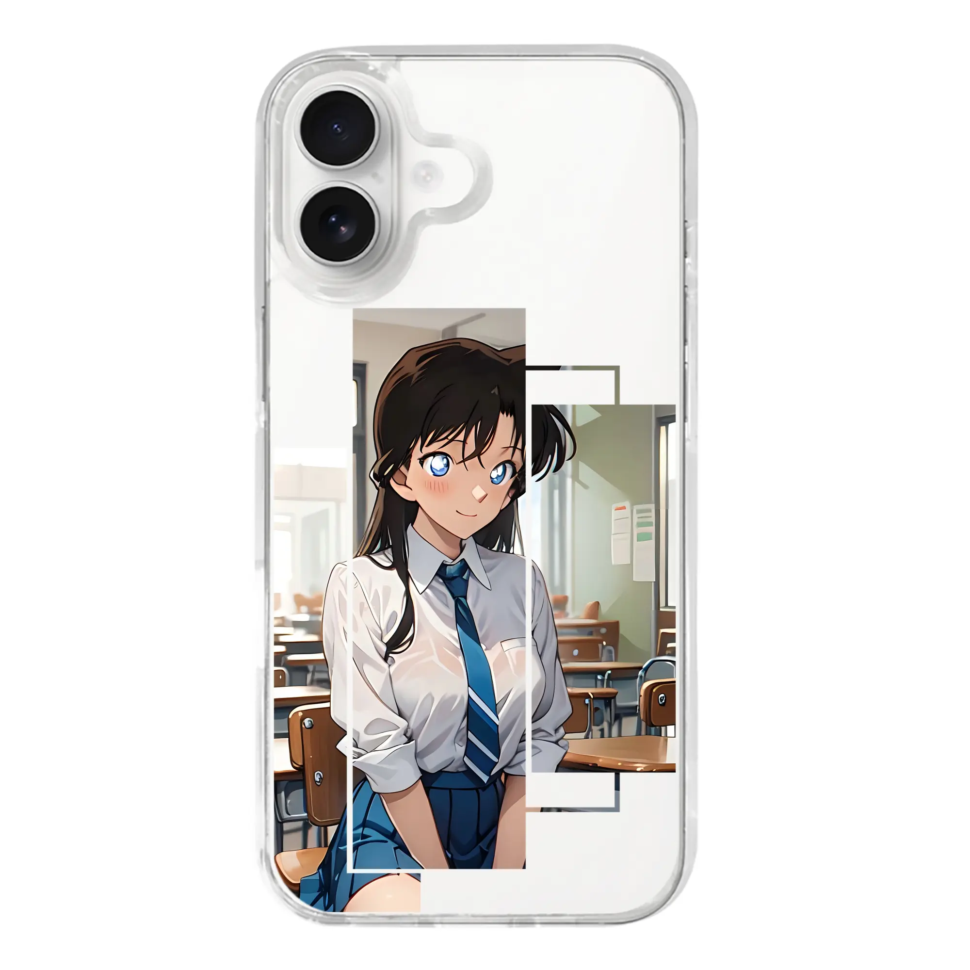 名探偵コナン グッズ 毛利 蘭 - iPhone 17シリーズ 透明スマホケース – 薄型・耐衝撃・精密フィット保護カバー